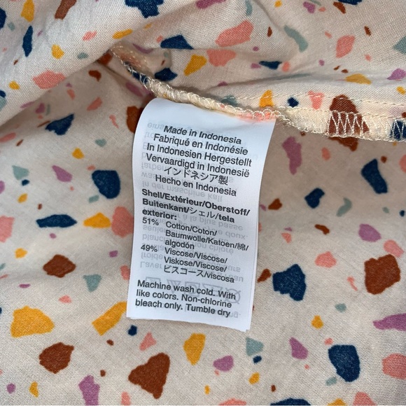 Madewell Tie-Front Cami Tank Top in Terrazzo Confetti - Picture 8 of 9